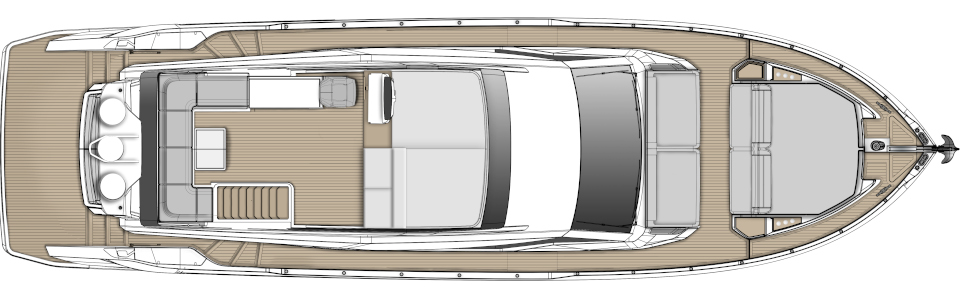 Яхта Ferretti Yachts 580 фото 3.2