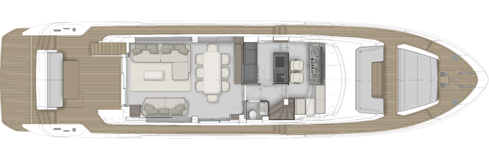 Яхта Ferretti Yachts 800 фото 3.4