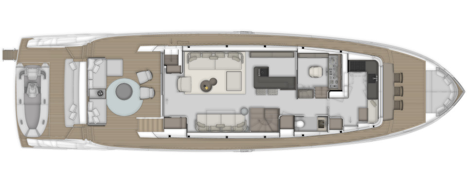 Яхта Ferretti Yachts INFYNITO 80 New фото 3.2