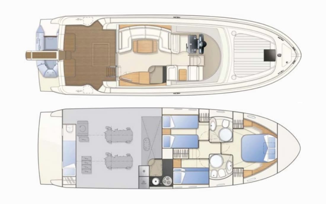 Яхта Ferretti Yachts 460 фото 1.11