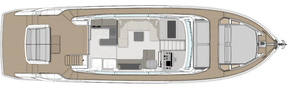 Яхта Ferretti Yachts 580 фото 3.5