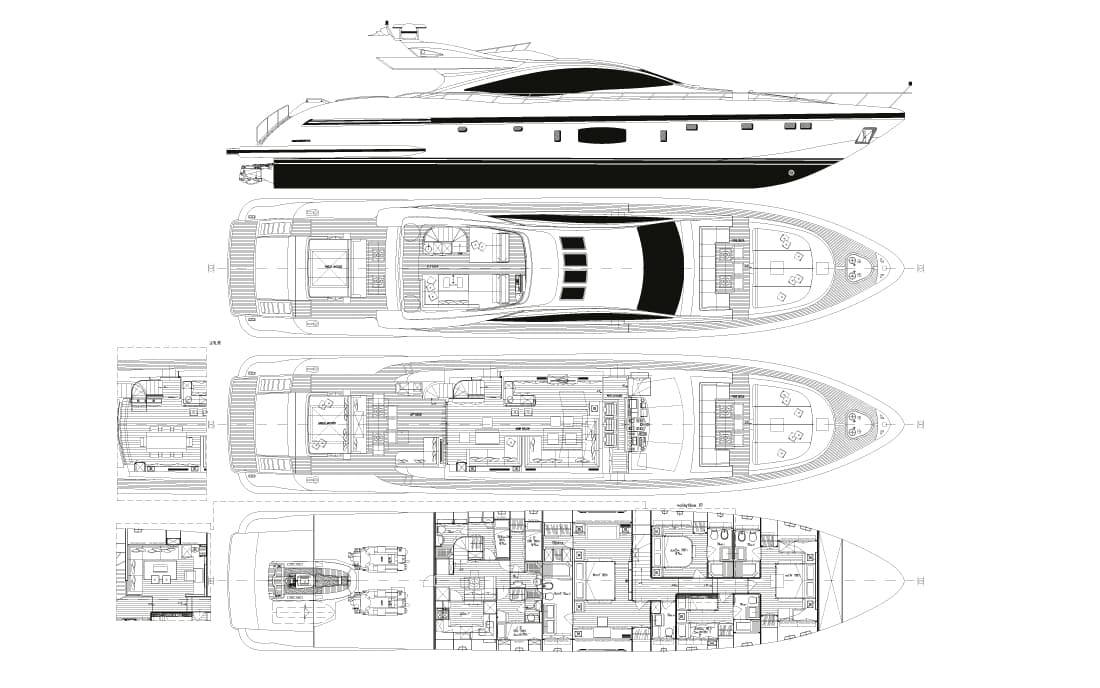Яхта Mangusta 110 фото 3.1