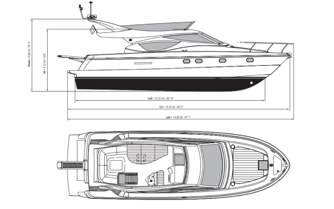 Яхта Ferretti Yachts 460 фото 1.10