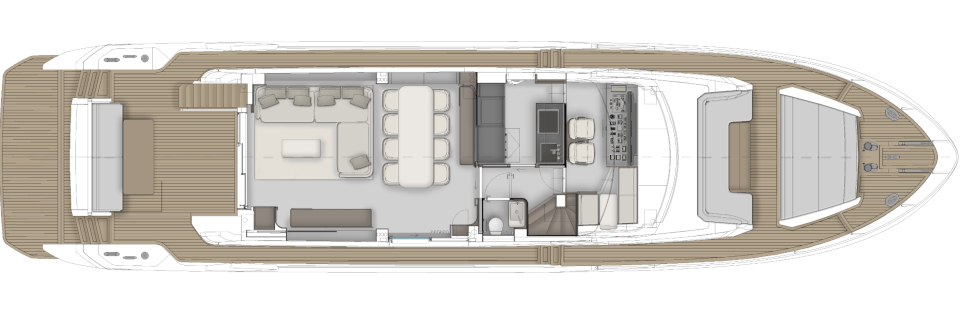 Яхта Ferretti Yachts 800 фото 3.2