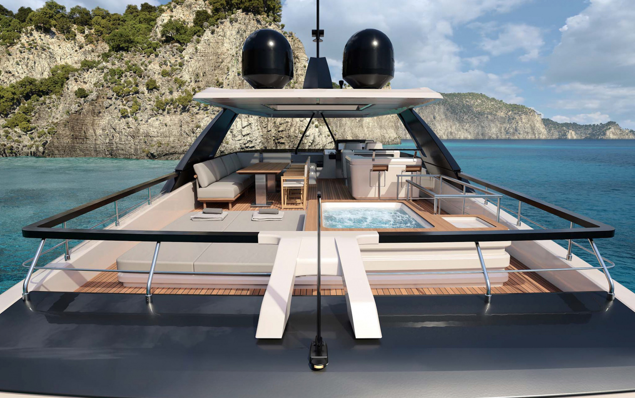 Яхта Ferretti Yachts 860 фото 1.5