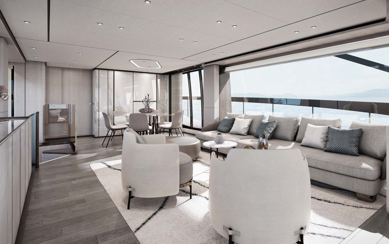 Яхта Ferretti Yachts 860 фото 2.1