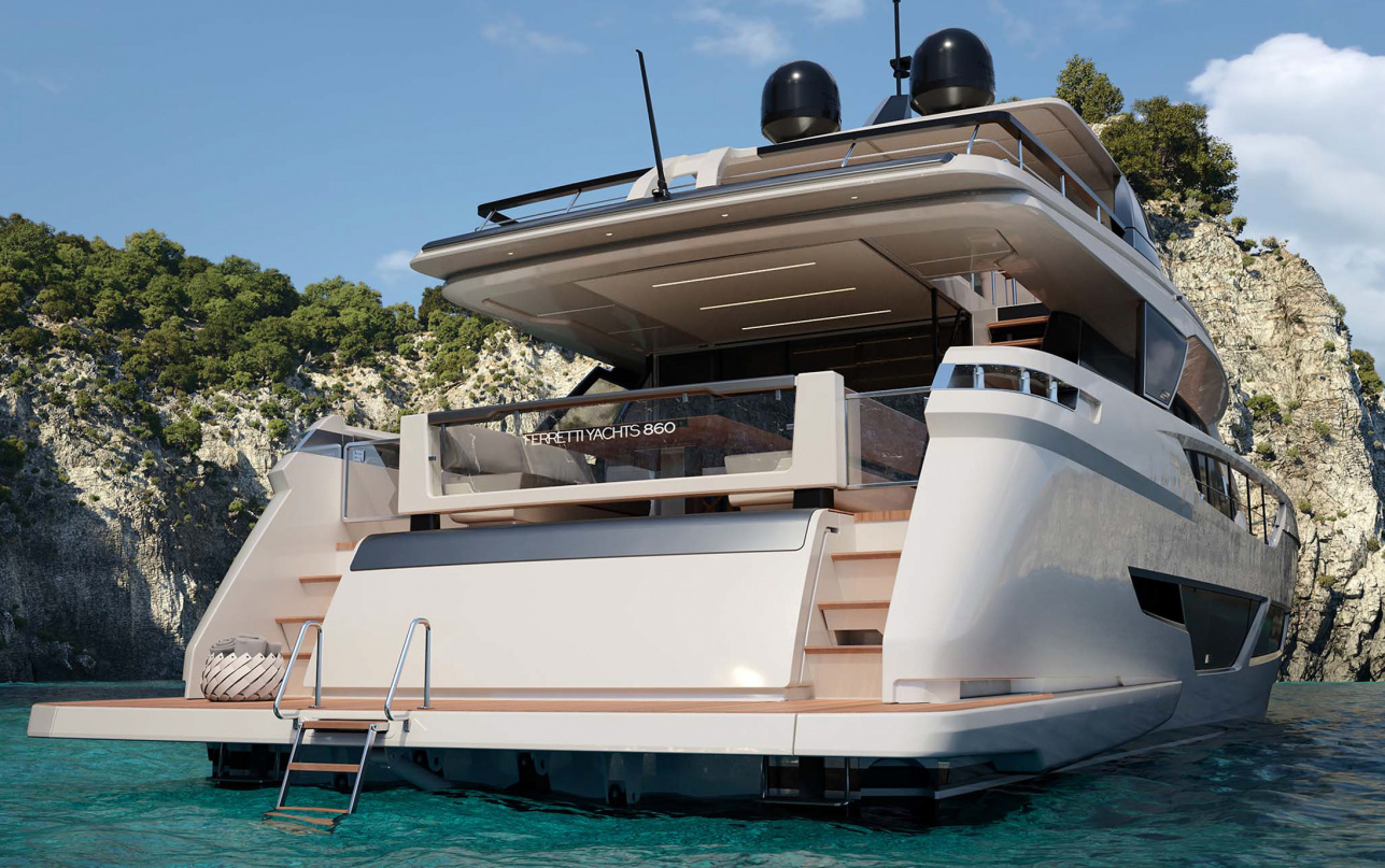 Яхта Ferretti Yachts 860 фото 1.10